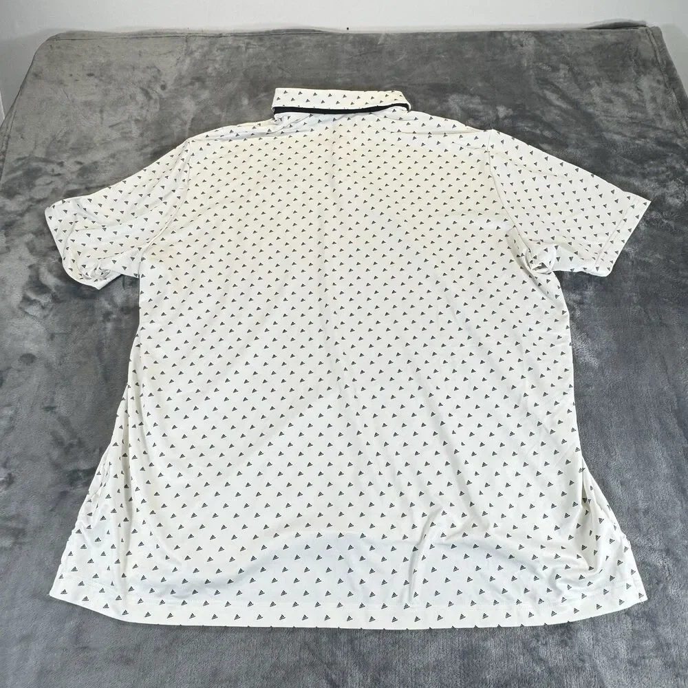 Adidas Sz XXL Mirror Lake Golf Ultimate Adi Print AOP UPF-50 Golf Polo Shirt Men